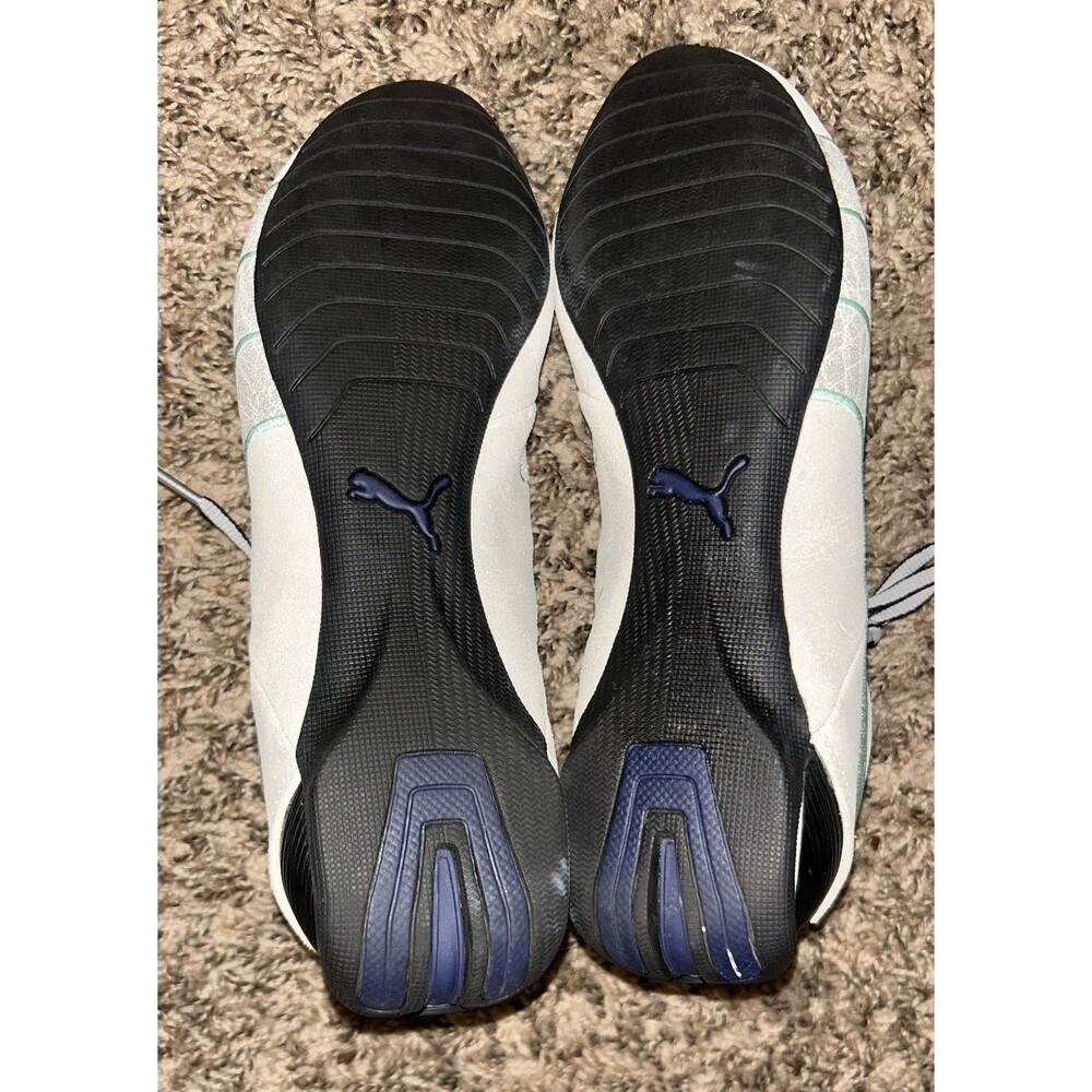 Puma White and Mint Low-Profile Athletic Shoes - Picture 7 of 9